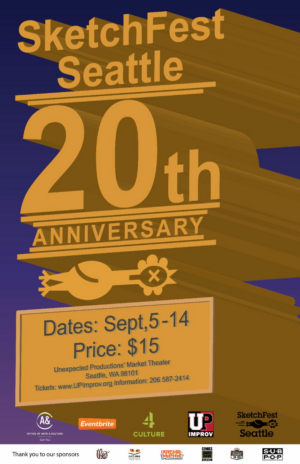 SketchFest Seattle Celebrates 20 Year Opening on September 5th  Image