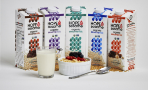 HOPE & SESAME Launches World's First Plant-Based Line of Organic Sesamemilks  
