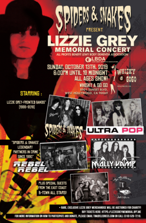 Lizzie Grey Memorial Concert Set at The Whisky A Go Go 