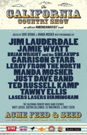 Lineup Revealed for 'The California Country Show' Official Americanafest Event on September 13 Image