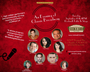 Line-up Announced For Rockwell's AN EVENING OF CLASSIC BROADWAY 