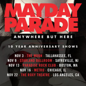 Mayday Parade Announces 'Anywhere But Here' 10th Anniversary Shows 