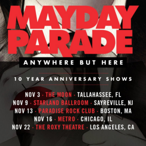 Mayday Parade Announces 'Anywhere But Here' 10th Anniversary Shows Image