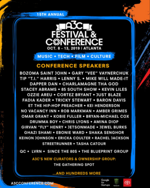 T.I., Gary Vee, Bozoma Saint John, Mike WiLL Made-It, Stacey Abrams, Charlamagne Tha God, Dapper Dan & More Announced as the 2019 A3C Conference Official Speaker Line Up  Image