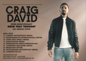 arena tour announces craig david broadwayworld