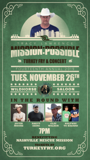 Tracy Lawrence Sets Date for Annual 'Mission:Possible Turkey Fry & Concert' Image