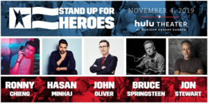 John Oliver, Bruce Springsteen, Jon Stewart Join Lineup for 13th Annual Stand Up for Heroes 
