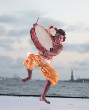 India's Independence Celebrates With Lady Liberty At Sunset For Battery Dance Festival Image