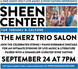 Merz Trio Leads a Classical Music Salon with Wine Pairing at The Sheen Center 