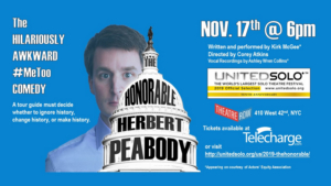 THE HONORABLE HERBERT PEABODY Announces Run with United Solo Image