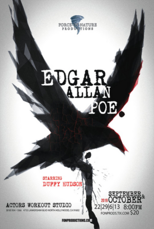 Review:  Duffy Hudson Inhabits the Essence of EDGAR ALLAN POE The Master of the Macabre 