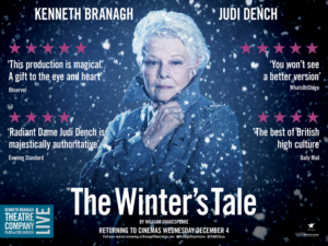 THE WINTER'S TALE Starring Kenneth Branagh and Judi Dench Returns to Cinemas in December 