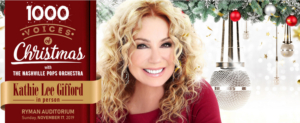 Kathie Lee Gifford Will Appear With The Nashville Pops Orchestra's 1,000 Voices Of Christmas At The Historic Ryman Auditorium 