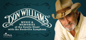 Don Williams: Music & Memories Of The Gentle Giant To Premiere With Nashville Symphony 