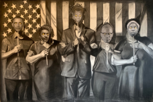 Tylonn J. Sawyer Creates Mural Depicting First African American Student To Attend U-M Image