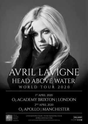 Avril Lavigne Announces 'Head Above Water' 2020 World Tour  Image