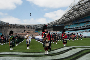 Anz Stadium Rings With The Sound Of Bagpipes and Drums As Record-Breaking Production Enters Final Rehearsal 