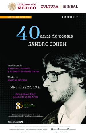 Sandro Cohen será homenajeado con motivo del 40 aniversario de su primer libro publicado 