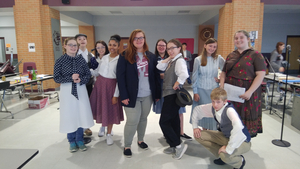 Interview: Wyatt Crow, Susan Gunther, Kaeden Porter, Kayla Chassels of WAR OF THE WORLDS: THE PANIC BROADCAST at Morrilton High School enjoys performing radio play Image