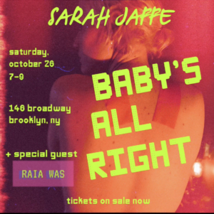 Sarah Jaffe's NYC 'SMUT' EP Release Show Will Be Oct. 26 Image