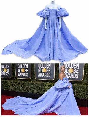 Lady Gaga's Dress Worn at the 2019 Golden Globes to be Auctioned  Image