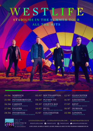 Westlife Announces 2020 'Stadiums In The Summer' Tour  Image