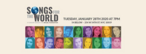 Feinstein's/54 Below to Present SONGS FOR THE WORLD 