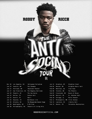 Roddy Ricch to Travel North America with The Antisocial Tour Image
