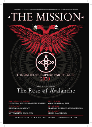 The Mission Announce 'The United European Party Tour' for 2020 