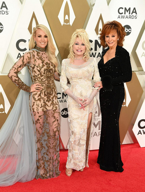 The 53rd Annual CMA Awards, Hosted by Carrie Underwood and Guest Hosts Reba McEntire and Dolly Parton, Airing Now! 