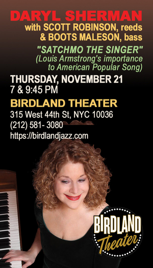 Daryl Sherman is Coming to the Birdland Theater 