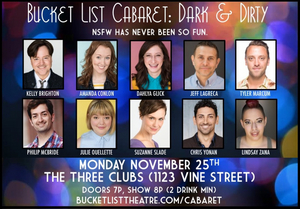 First Look: Bucket List Cabaret: DARK & DIRTY Returns to Three Clubs on Monday, Nov 25 Image
