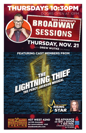 Cast And Composer Of THE LIGHTNING THIEF To Stop By BROADWAY SESSIONS, 11/21 