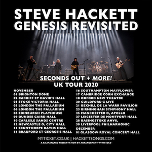 Steve Hackett Announces Seconds Out Tour for November 2020 