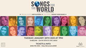 Feinstein's/54 Below to Present SONGS FOR THE WORLD January 28 