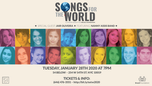 Feinstein's/54 Below to Present SONGS FOR THE WORLD January 28 Image