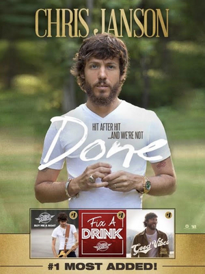 Chris Janson's 'Done' Most Added at Country Radio This Week 