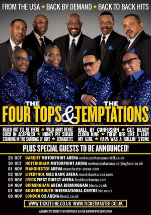 Four Tops and Temptations Announce Tour for November 2020 