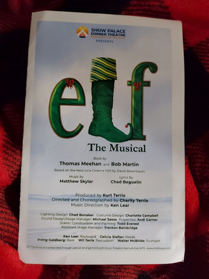 Review: ELF THE MUSICAL IS PERFECT START TO THE HOLIDAYS at Show Palace Dinner Theatre Image