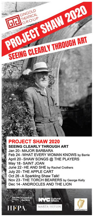 Gingold Theatrical Group's PROJECT SHAW Announces 15th Season Image