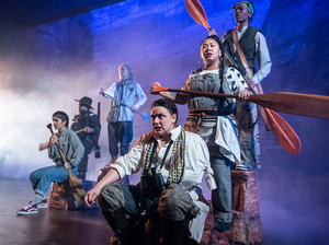 New Modes of Representation Forcing Reexamination of Oldtime Heroes: MEN ON BOATS at Baltimore Center Stage Image