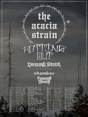 The Acacia Strain Announce Winter 2020 Headline Tour With Rotting Out, Creeping Death, & More 