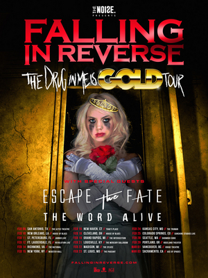 Falling In Reverse Announce 'The Drug in Me Is Gold' Tour 