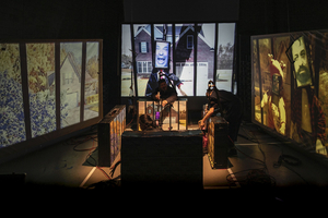 Review: Gun Violence Abounds in the Experimental Digital Puppetry Show FEAR IN THE WESTERN WORLD at Target Margin Theater Image