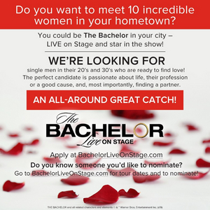 Kravis Center Issues Casting Call for THE BACHELOR LIVE ON STAGE 