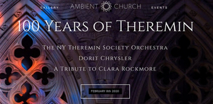 New York Theremin Society Releases 'THEREMIN 100' Image