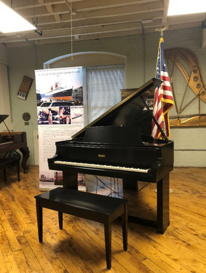 Steinway Baby Grand Piano From the Historic SS United States Now on Public Display at Steinway Hall in New York  Image