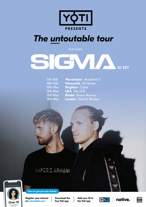 Sigma Announces 'Untoutable' Tour 