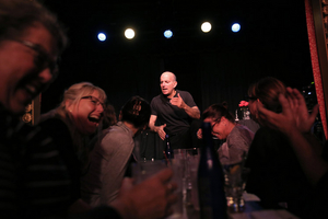 Comic Brad Zimmerman Performs In A Benefit For Cortland Repertory Theatre Downtown 