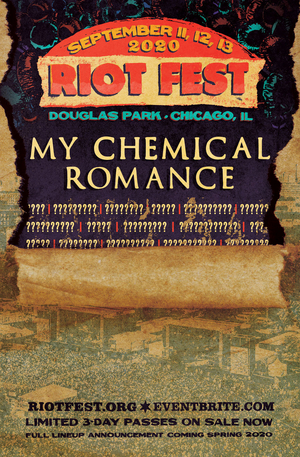 My Chemical Romance to Headline Riot Fest 2020  Image